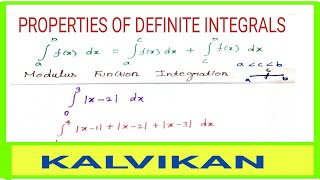 Properties of Definite Integrals in Tamil  Modulus Function Integration  Class 12  Applied Maths [upl. by Ahsinak]