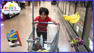 Kid Size Grocery Shopping trip and learn how to count Ryans Family Review [upl. by Nodababus774]