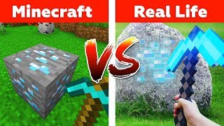 ¡DIAMANTITO EN LA VIDA REAL 💎😱  MINECRAFT VS LA VIDA REAL [upl. by Nedac456]