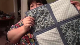 How to Quilt As You Go QAYG with Sashing and Self Binding  Sewing Tutorial [upl. by Esyle]