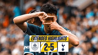 BURNLEY 25 TOTTENHAM HOTSPUR  PREMIER LEAGUE EXTENDED HIGHLIGHTS [upl. by Negem]