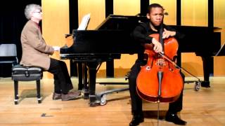 MARLOS NOBRE Poema III for cello amp piano Thapelo Masita cello [upl. by Russi]