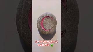 The Most Satisfying Letter Carving in Pebbles [upl. by Christie]