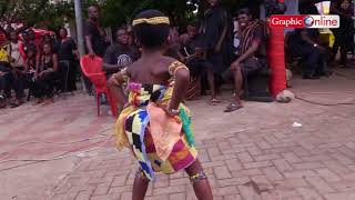 Ama Akyaa displays her dancing skills at the Asantehemaas funeral [upl. by Dasya]