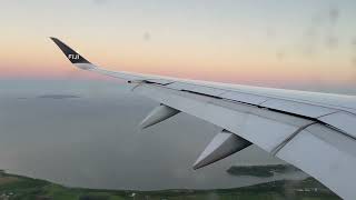 Fiji Airways Airbus A350900 landing in Nadi Fiji  LAXNAN [upl. by Meeki275]