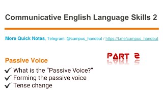 Communicative English Language Skills 2 Chapter 1 Part 2 [upl. by Kepner]