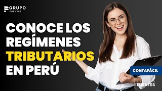 ¿Qué Tipos de Regímenes Tributarios favorece a tu EMPRENDIMIENTO [upl. by Evatsug47]