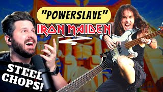 First Time Seeing IRON MAIDEN Live Bass Teacher REACTS to Steve Harris playing quotPOWERSLAVEquot [upl. by Brunk]