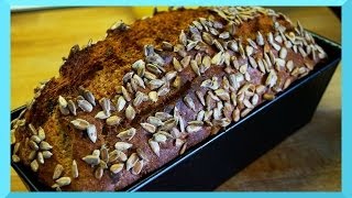 Dinkel Vollkornbrot Brot backen  5 Minuten Brot Rezept [upl. by Hardi]