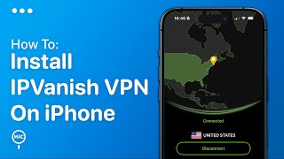 How To Install IPVanish VPN On iPhone  Easy Guide [upl. by Nedle]