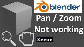 blender pan and zoom not working blender zoom problem blender pan not working fix blender error [upl. by Deeanne]