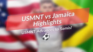 USMNT Dominates Jamaica ⚽🇺🇸🎉 [upl. by Arhaz]