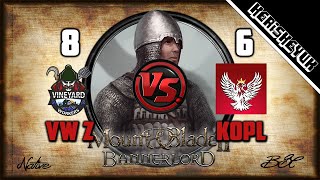 VW Zinfandel v KoPL BNL Official  Mount and Blade 2 Bannerlord Div C [upl. by Ennaeerb]