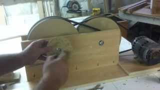 Wooden gearbox speed reducer video 3 [upl. by Aryhs529]