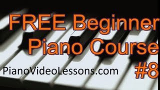 Free Beginner Piano Lessons  Lesson 8  Piano Pentascales  Key of C Major G Major and F Major [upl. by Pleasant]