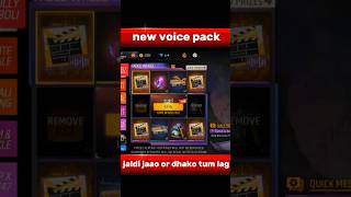 New voice pack 🤯🗣️✅freefire youtubeshorts youtubechallenges shortsfeed viralshorts viralvideo [upl. by Nudd44]