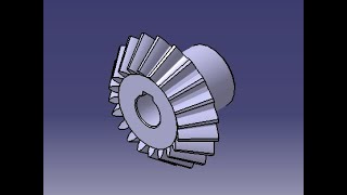 Catia Konik Dişli M3 Z20  Bevel Gear M3 Z20 [upl. by Boycey]