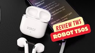 Cocok Buat Hadiah REVIEW TWS ROBOT AIRBUDS T50S [upl. by Assirim]