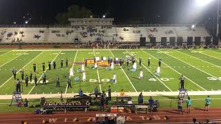 Ingleside High School Mustang Band performance in CSHS game 92923 [upl. by Alyhc]