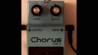 Boss Chorus CE2 Made in Japan Black Label 1981 [upl. by Aidnic13]