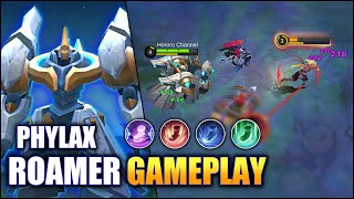 TRYING PHYLAX AS ROAMER TANK GAMEPLAY  MOBILE LEGENDS [upl. by Dylane]