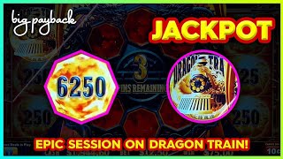 OMG EPIC JACKPOT on Dragon Train Slots  UNBELIEVABLE [upl. by Chamberlin714]