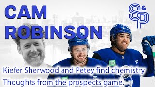 Cam Robinson Chemisty with Kiefer Prospects game in London [upl. by Anitsirc]