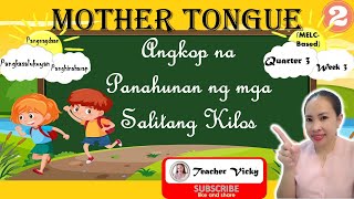 MOTHER TONGUE 2  ASPEKTO NG PANDIWA  PANGNAGDAAN  PANGKASALUKUYAN  PANGHINAHARAP [upl. by Menard]