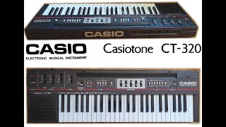 CASIO Casiotone CT320 CT 320  SOUNDS and STYLES [upl. by Adnarom756]