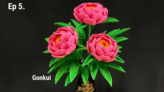 Crochet flower  Crochet Peony flower Ep5 ❤️ Sepals crochetflower crochet tutorial [upl. by Diraf]