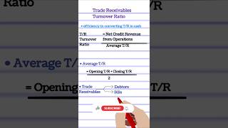 Trade Receivables Turnover Ratio Activity Ratio Accounting Ratios Financial Statement Analysis [upl. by Luy]