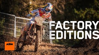 Setting a new benchmark in motocross – 2024 KTM SXF FACTORY EDITIONS  KTM [upl. by Yttap]