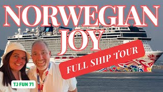 NORWEGIAN JOY FULL WALKTHROUGH SHIP TOUR amp CABIN TOUR OF 10766 [upl. by Nylahsoj]