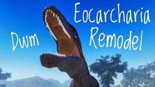 Eocarcharia Remodel in Dinosaur world Mobile Dinosaur world Mobile [upl. by Cirred]