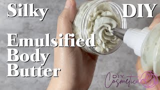 How To Make Silky EMULSIFIED BODY BUTTER [upl. by Winikka238]