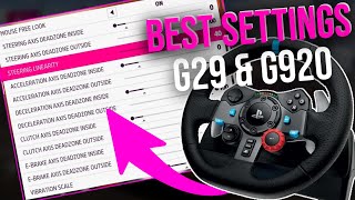 Best Forza Horizon 5 Logitech Wheel Settings G29 amp G920  Logitech G29 Forza Horizon 5 [upl. by Anuaf]