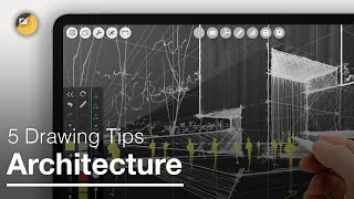 How to Draw 5 iPad Drawing Tips for Architecture that will Change Your Life [upl. by Benjamen]