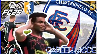 LOCAL RIVALS IN THE CUP CHESTERFIELD FC CAREER MODE FC25 5 [upl. by Guttery484]