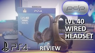 PDP LVL 40 Wired Headset Review PS4 [upl. by Oznol29]