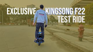 KingSong F22 Exclusive Test Ride [upl. by Arimaj]