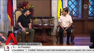 Ukraines Zelenskyy and Philippines Marcos hold first inperson meeting in Manila [upl. by Mapel]