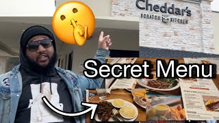 Unlocking CHEDDAR’S Scratch Kitchen’s SECRET MENU  Food Review [upl. by Olson]