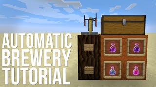 Automatic Potion Brewery  Minecraft Tutorial [upl. by Atsirhcal]