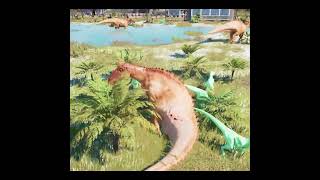 🦖 Jurassic World Evolution 2 🦕Captain Carnotaurus VS BaryonyxNasutoceratops Dinosaurs Fight [upl. by Esirahc]