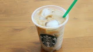 Starbucks Iced Caramel Macchiato  5 ingredients [upl. by Anwahsit]