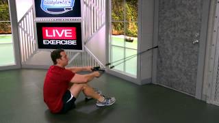 HOW TO DO Seated Rear Shoulder Row with resistance bands [upl. by Anthia929]