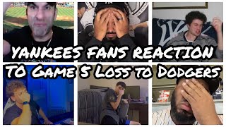 Yankees fans reaction to Game 5 loss to Dodgers [upl. by Riehl]