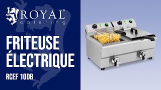 Friteuse électrique Royal Catering RCEF 10DB  Présentation de produit 10011144 [upl. by Tennos]