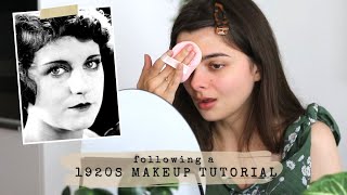 Following An Authentic 1927 Makeup Tutorial 💄 [upl. by Zima491]