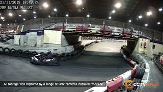 Go Karting Crashes amp Fails Caught on Uniview IP CCTV at Team Sport Go Karting Leeds [upl. by Akram]